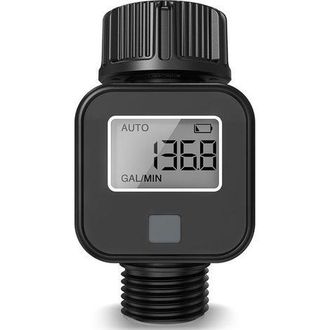 OEM Medidor De Agua Con Temporizador, 4 Modos, Caudal&iacute;metro Digital Giratorio De 180&deg;, Medidor De Agua Para El Jard&iacute;n