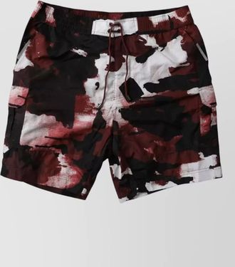 Dolce & Gabbana camouflage logo-print swim shorts