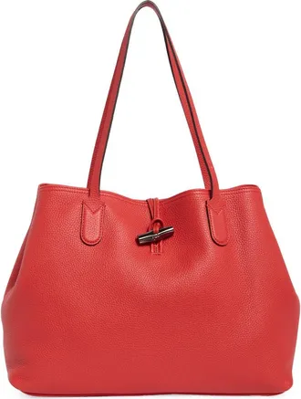 Longchamp Large Essential Tote Bag in Red at Nordstrom Rack