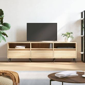 Berkfield Home TV Cabinet Sonoma Oak 150x30x44.5 cm Engineered Wood in Natural