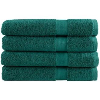 vidaXL Toallas Premium Solund 4 Unidades Verde 100x200 Cm 600 Gsm Vidaxl
