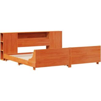 vidaXL Vidaxl - Bed Frame without Mattress Wax Brown 200x200 cm Solid Wood Pine