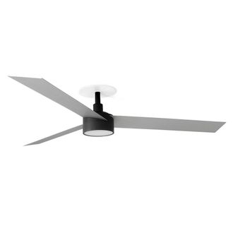 Netlighting Cruiser Recessed 132cm Ceiling Fan Matt Black Aluminium Blades CCT
