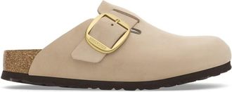 Birkenstock Boston Big Buckle Nubuck Leather Clogs