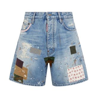 Dsquared2 Denim Shorts, male, Blue, Size: XL Denim Shorts