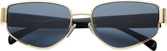 Freyrs Eyewear Delilah Cat Eye Sunglasses in Gold /Gray at Nordstrom