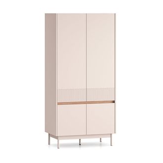 Petits Meubles Armario 4 puertas paneles mdf cachemira y madera