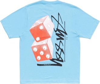 St&uuml;ssy Tall Dice T-Shirt Sky Blue 1905187-SKY