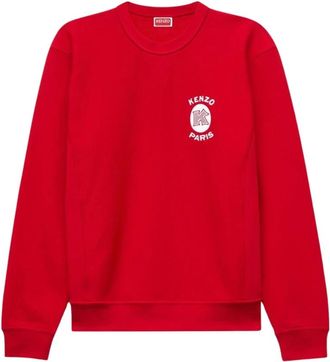 Kenzo Sudadera con emblema de Par&iacute;s - Sweatshirts & Hoodies - Hombre - Rojo - L