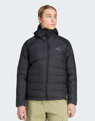 adidas Terrex Xperior Climawarm+ - Piumino nero con cappuccio