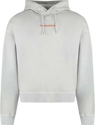 Dsquared2 Felpa con cappuccio e logo - Verde