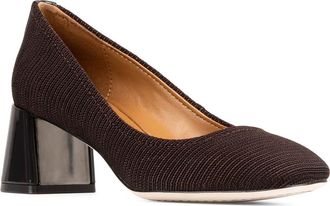 Donald J Pliner Delite Flared Block Heel Pump in Dark Brown at Nordstrom, Size 8.5