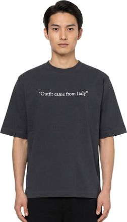Off-white Blue Crew Neck T-Shirt