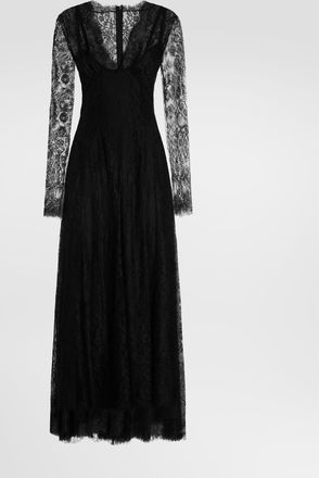 Dolce & Gabbana Chantilly Lace Dress - Woman Dresses Black 36