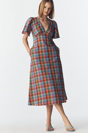 Lisa Says Gah Grace V-Neck Short-Sleeve Dress