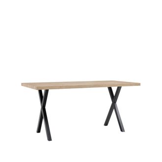 Klast Mesa fija efecto madera natural 180 cm x 75 cm