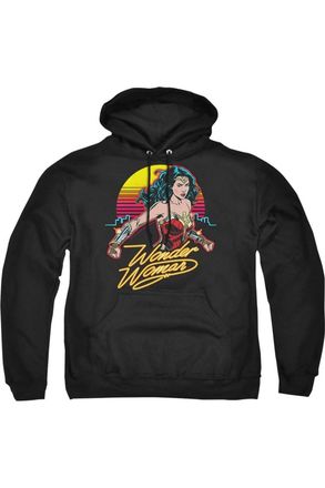 Gildan Wonder Woman 84 Skyline Adult Pull Over Hoodie / Hooded Sweatshirt