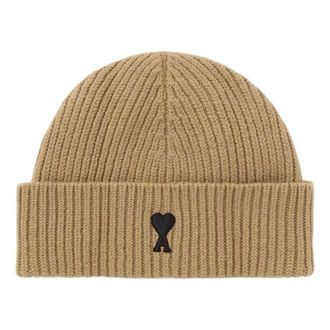 Ami FW25 De Coeur Beanie Camel UBO006-018-288