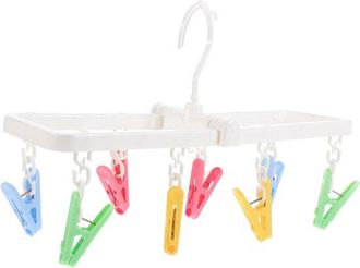 OEM Juego De 2 Piezas: Tendedero, Perchero Para Calcetines, Pinzas Para Ropa Interior Y Pr&aacute;ctico Colgador De Calcetines Para El Hogar