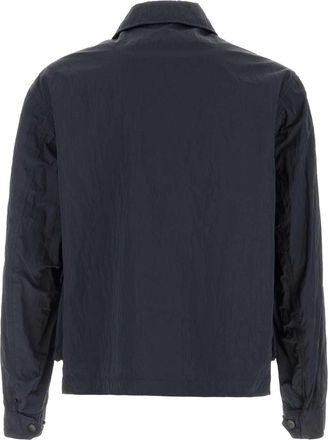 Stone Island Mens Dark Blue Nylon Windbreaker Exterior: Giacche E Gilet Jacket