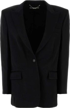 Stella McCartney Klassieke zwarte wollen blazer - Dames - Blazers - Zwart - S - Wol - Jassen