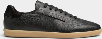 Ermenegildo Zegna Mens Grained leather low-profile sneaker Men