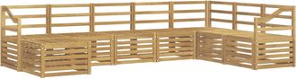vidaXL Conjunto De Sof&aacute;s De Exterior 8 Uds. Blanco Vidaxl