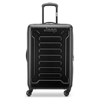 Jeep JH004C Checked-Medium 24 Inch Hardside Expandable Luggage with Spinner Wheels in Black at Nordstrom