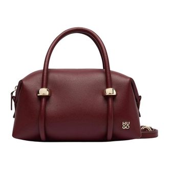 HUGO BOSS Handtas met buisvormige handgrepen - Dames - Tassen - Rood - Maat: ONE Size Synthetisch