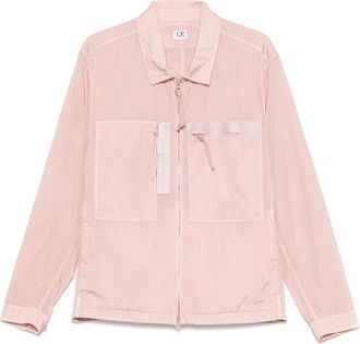C.P. Company Chrome-R Full Zip Overshirt - Heren - Zomerjassen - Roze - XL - Jassen
