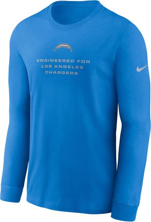 Nike Los Angeles Chargers Team Issue Nike Mens Dri-FIT NFL Long-Sleeve T-Shirt in Blue | 02EW48Y97-ZSZ