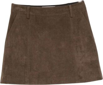 Dunst Short Skirts - Dames - Korte rokken - Bruin - L - Rokken
