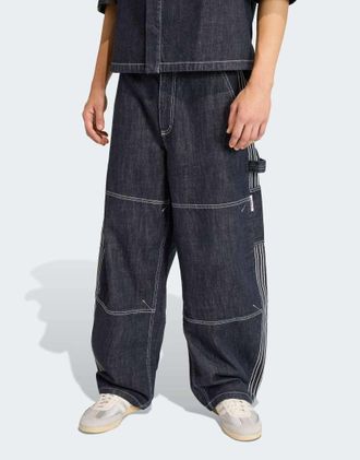 adidas Originals Pantaloni da lavoro in denim indaco-Blu