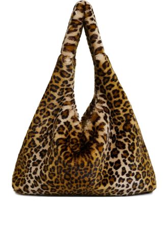 Essentiel leopard-print shopper bag - Brown