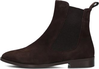 Notre-V Bruine Chelsea Boots voor Stijlvolle Wandelingen - Dames - Chelseaboots - Bruin - 38 EU - Wol - Schoenen