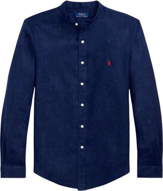 Ralph Lauren Oxford Shirt - Heren - Casual Overhemden - Blauw - XL - Katoen - Overhemden