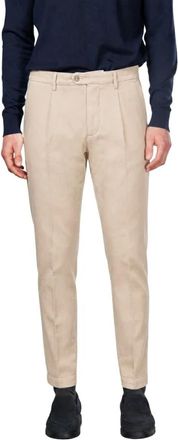 Mason's Torino 1 Pinces Flex - - Trousers - Uomo - Beige - 3XL