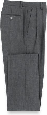 Paul Fredrick Wool Stretch Bengaline Pleated Suit Pants