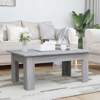 vidaXL Vidaxl - Mesa De Centro De Madera Contrachapada Gris Sonoma 100x60x42 Cm