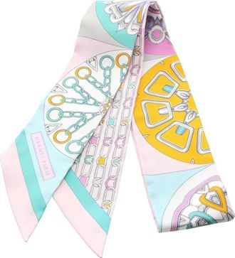 Hermès Effet Kaleidoscope ribbon scarf - women - Silk - One Size - Pink