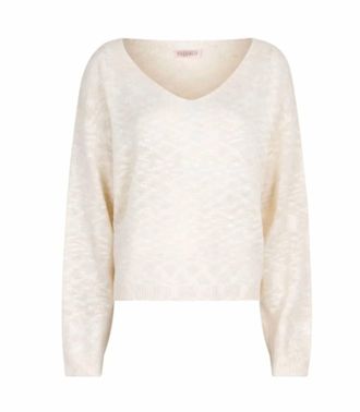 Esqualo Womens Ombre Boxy Slub Sweater In Champagne / Beige