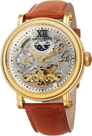 Akribos XXIV Akribos Xxiv Mens Leather Watch