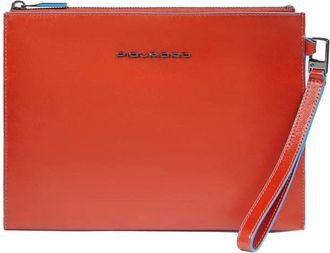 Piquadro Clutch voor i Pad mini - unisex - Laptoptassen - Rood - ONE Size - Leer - Tassen