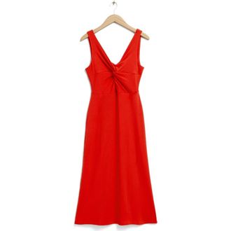 & Other Stories La Delia Corduroy Dress in Red at Nordstrom Rack, Size Medium