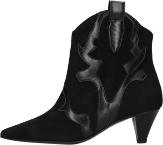 Marc Ellis Schoenen, Dames, Zwart, 38 EU, Leer, Mt-240 Enkellaarsjes