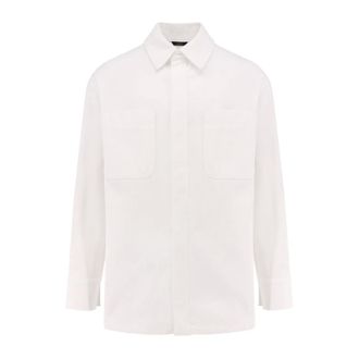 Fendi Heren, Jassen, Wit, Maat: L Katoen