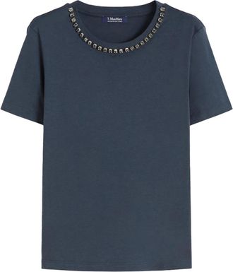 Max Mara T-Shirts, female, Blue, Size: XL T-shirt