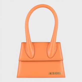 Jacquemus Womens Logo Le Chiquito Orange Leather - One Size