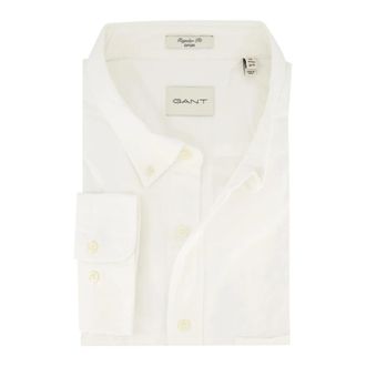 GANT Heren, Overhemden, Wit, Maat: 2XL Katoen