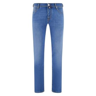 Jacob Cohen Slim-fit Jeans, male, Blue, Size: W34 Bermuda 5 Pkt Slim Fit Lou